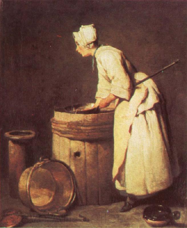 Jean Baptiste Simeon Chardin The Scullery Maid